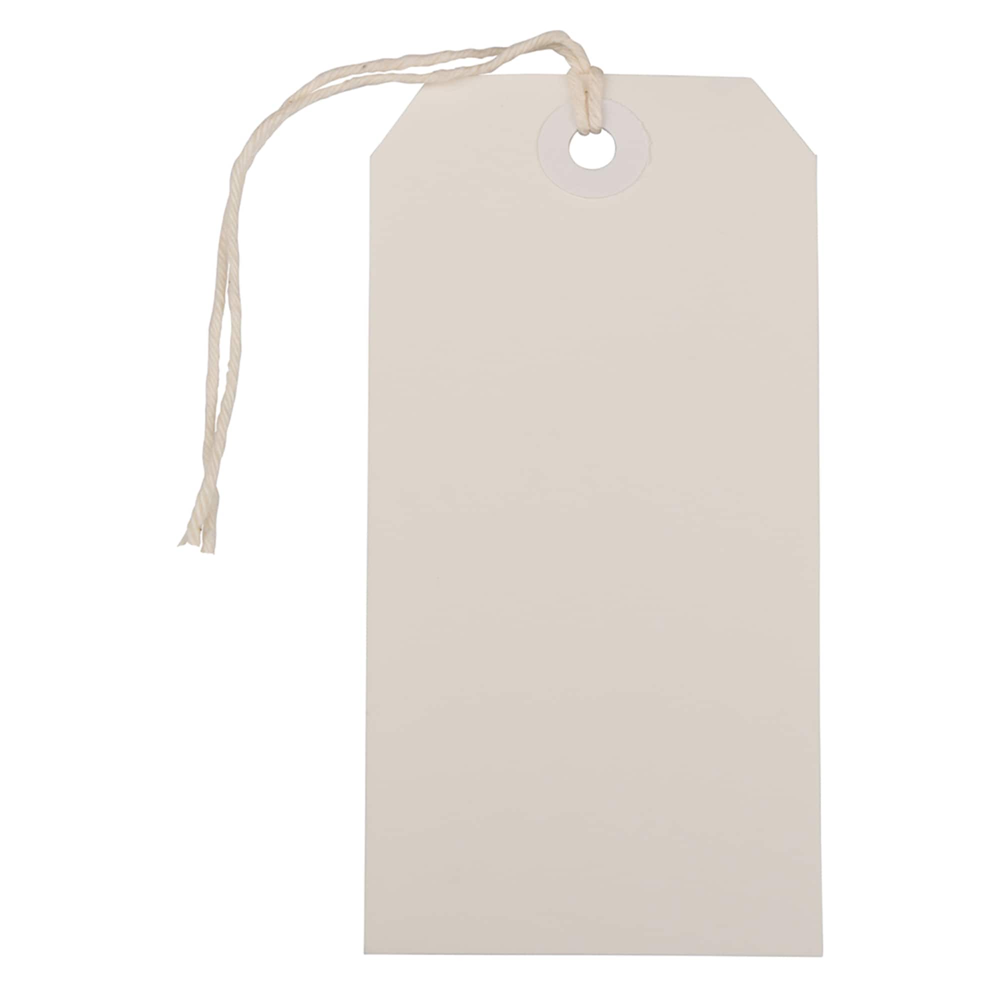 JAM Paper White Tiny Gift Tags with String, 100ct.